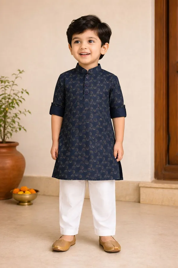 Boys_Navy_Blue_Printed_Kurta_Pajama_Set