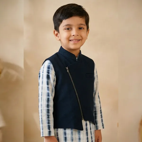 Boys_Black_and_White_Tie-Dye_Kurta_Set_with_Navy_Nehru_Jacket