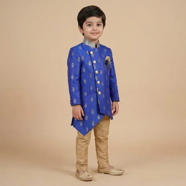 Boys_Royal_Blue_Embroidered_Kurta_Pajama_Set_with_Gold_Accents