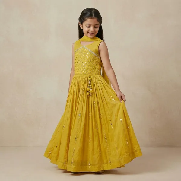 Girls_Yellow_Embroidered_Chili_set
