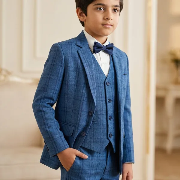 Boys'_Blue_3-Piece_Formal_Suit_with_Bow_Tie