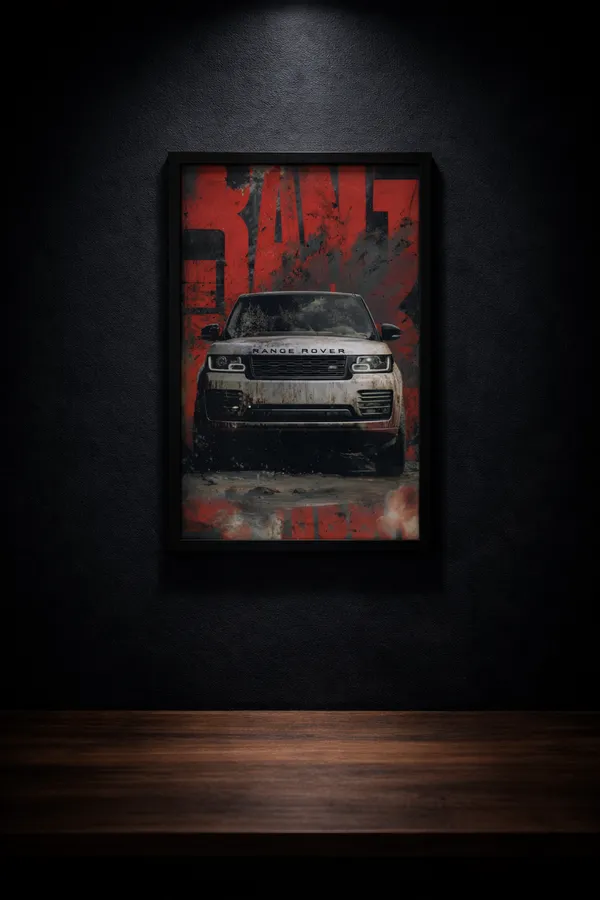 Car_Poster_A4_Size_Framed_Poster