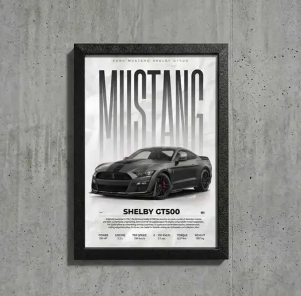 Car_Poster_A4_Size_Framed_Poster