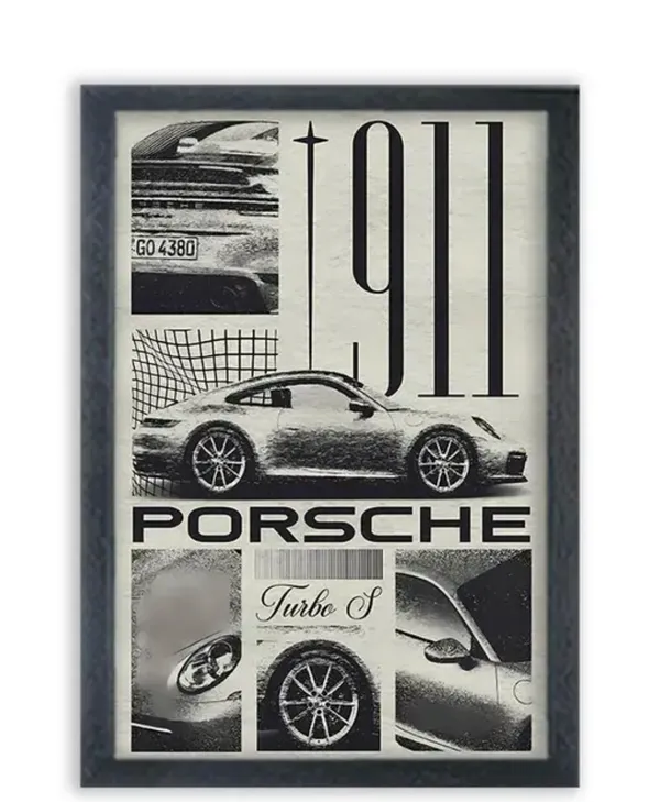 Car_Poster_A4_Size_Framed_Poster
