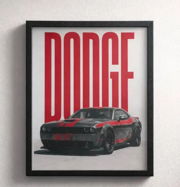 Car_Poster_A4_Size_Framed_Poster