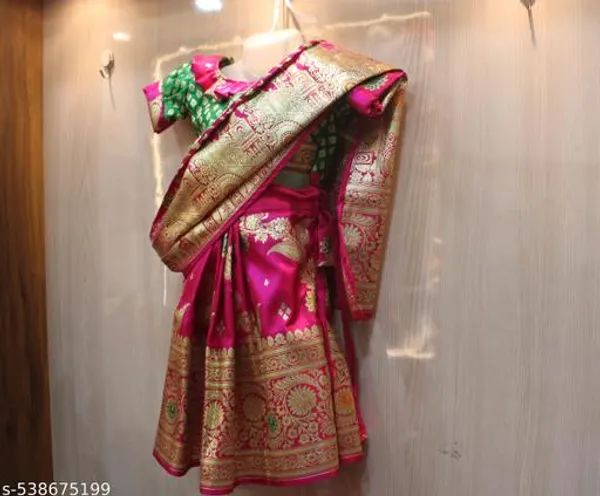 Multiolor_Silk_Premium_And_Elegant_Saree_For_Girls