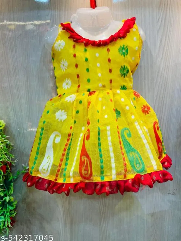 Yellow_Cotton_Premium_And_Elegant_Frock_For_Girls