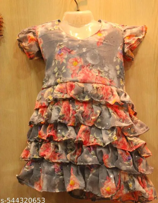 Multicolur_Georgette_Premium_And_Elegant_Dress_For_Girls