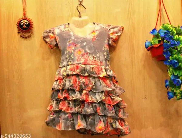 Multicolur_Georgette_Premium_And_Elegant_Dress_For_Girls