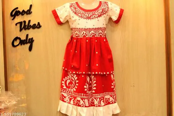 Red_Cotton_Premium_And_Elegant_Dress_For_Girls