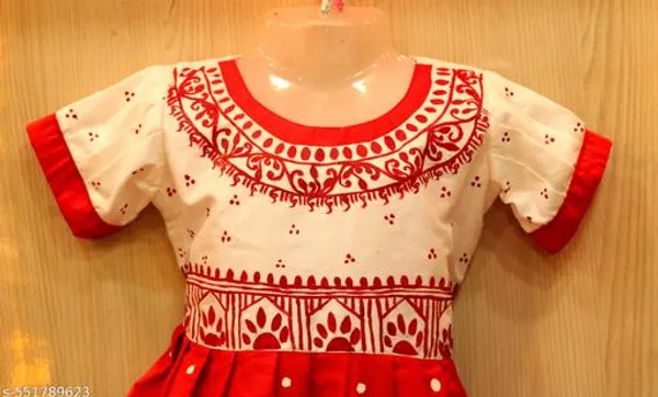 Red_Cotton_Premium_And_Elegant_Dress_For_Girls