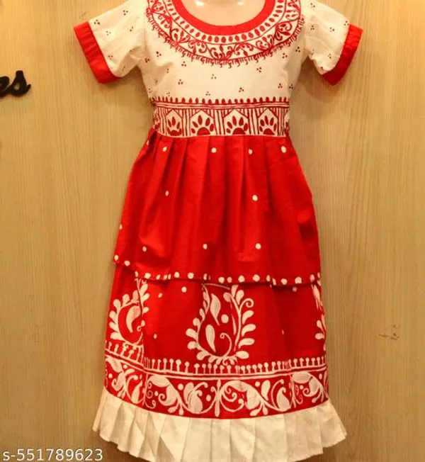 Red_Cotton_Premium_And_Elegant_Dress_For_Girls