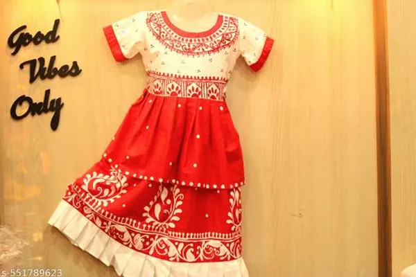 Red_Cotton_Premium_And_Elegant_Dress_For_Girls