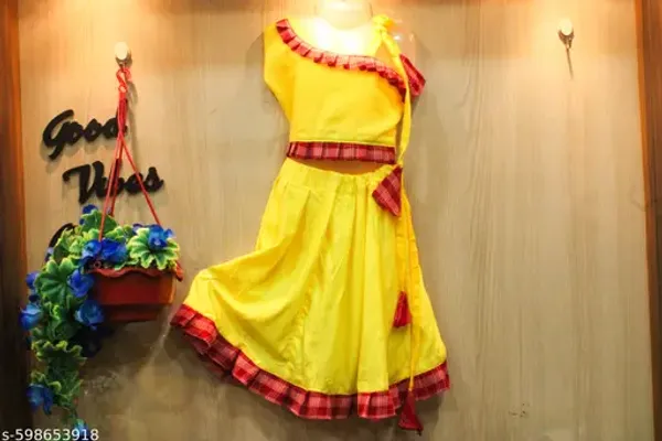 Yellow_Rayon_Premium_And_Elegant_Dress_For_Girls