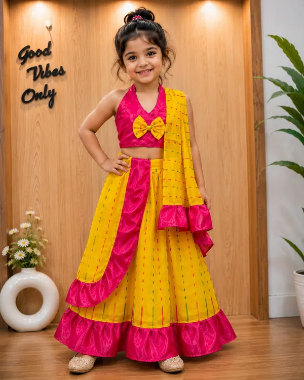 Girls_Jamdani_Halter-Neck_Lehenga_Choli_and_Dupatta_Set
