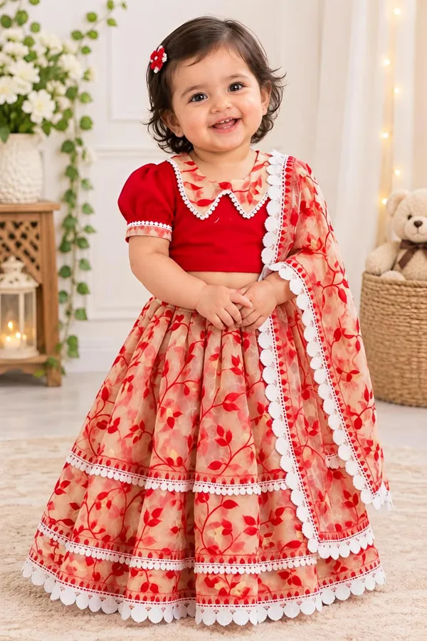 Red_&_Beige_Floral_Printed_Kids_Lehenga_Choli_with_Dupatta