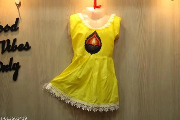 Yellow_Rayon_Premium_And_Elegant_Frock_For_Girls