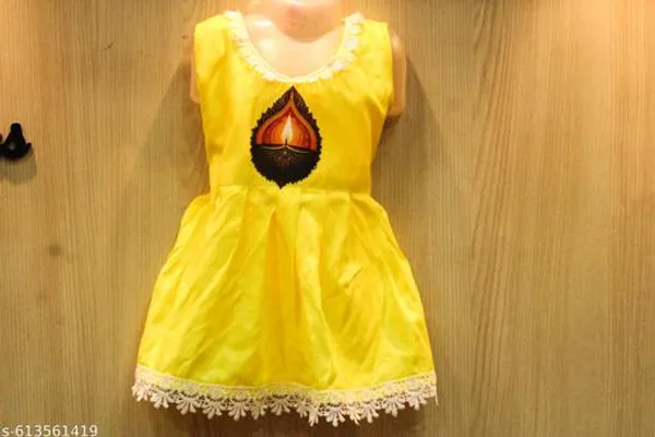 Yellow_Rayon_Premium_And_Elegant_Frock_For_Girls
