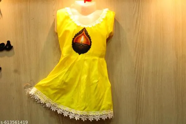 Yellow_Rayon_Premium_And_Elegant_Frock_For_Girls