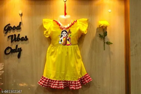 Yellow_Rayon_Premium_And_Elegant_Dress_For_Girls