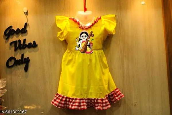 Yellow_Rayon_Premium_And_Elegant_Dress_For_Girls