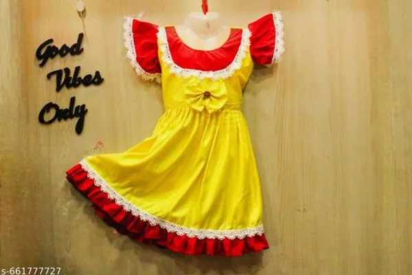 Yellow_Rayon_Premium_And_Elegant_Dress_For_Girls