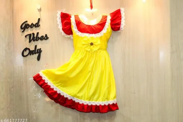 Yellow_Rayon_Premium_And_Elegant_Dress_For_Girls