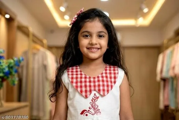 White_Rayon_Premium_And_Elegant_Dress_For_Girls