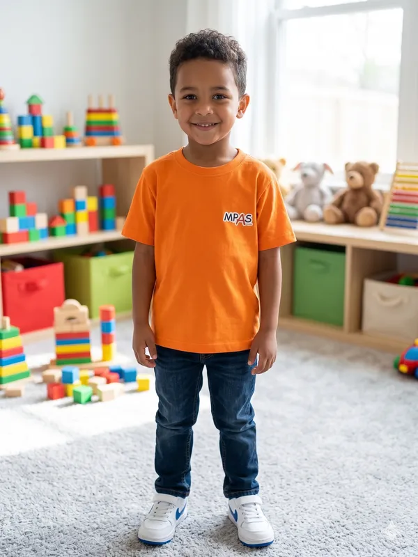 Orange_Cotton_Crew_Neck_Graphic_T-Shirt_For_Kids