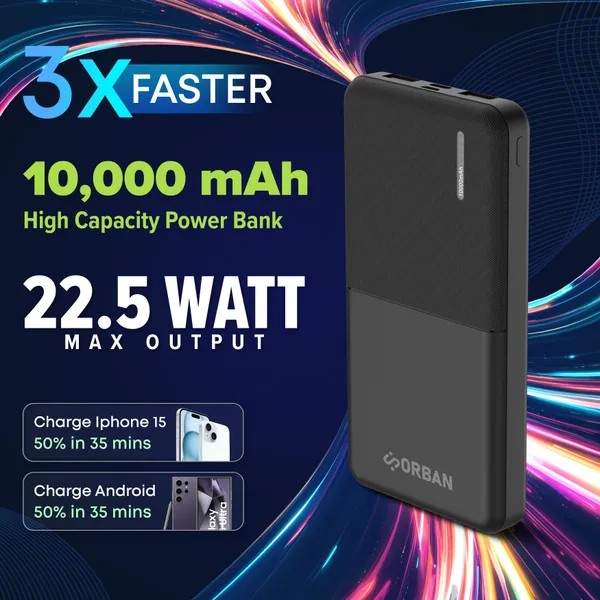 Orban_10000_Mah_Power_Bank_(22.5_W,_Fast_Charging,_Power_Delivery_2.0,_Quick_Charge_3.0,_Quick_Charge_2.0,_Quick_Charge_4.0)_(Black,_Lithium_Polymer)