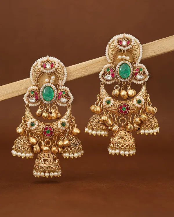 Noorani_Premium_Green_Jhumki