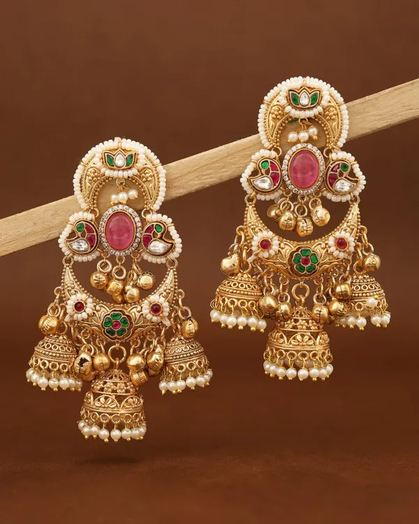 Noorani_Premium_Pink_Jhumki