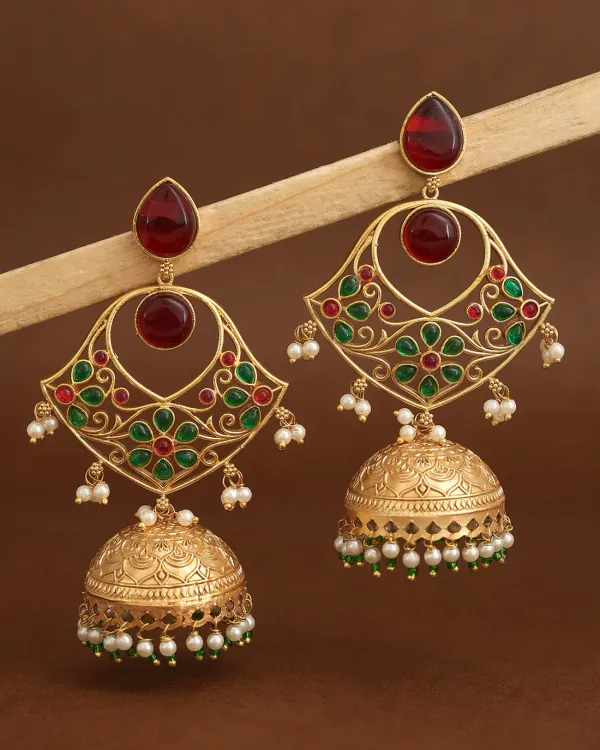 Takshvi_Red_Jhumki_Earrings