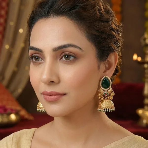 Sharvani_Green_Jhumki