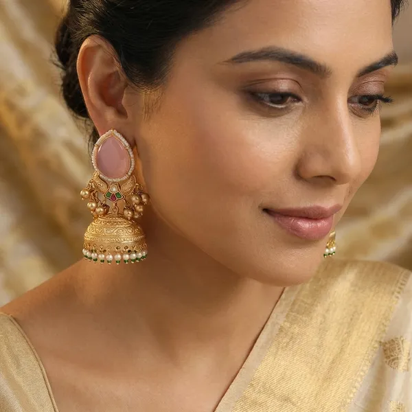 Sharvani_Pink_Jhumki