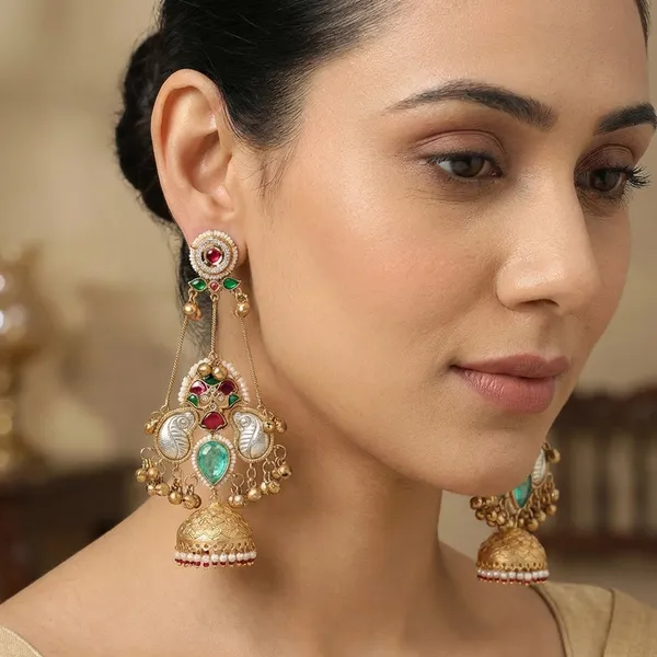 Nidhivan_Premium_Blue_Jhumki