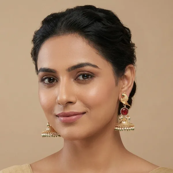 Mayil_Gold_Jhumki_Earrings