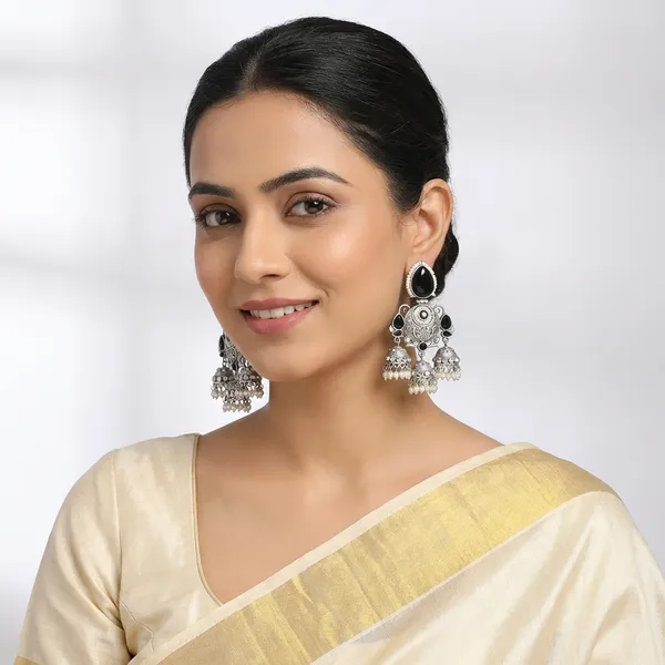 Prakriti_Black_Traditional_Dangler_Earrings