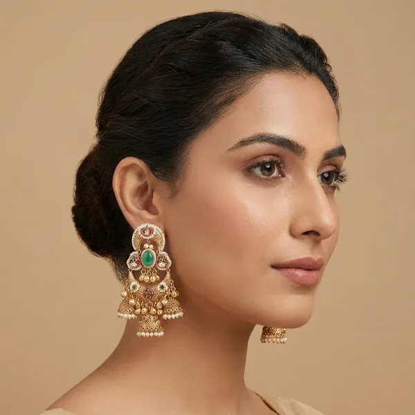 Noorani_Premium_Green_Jhumki