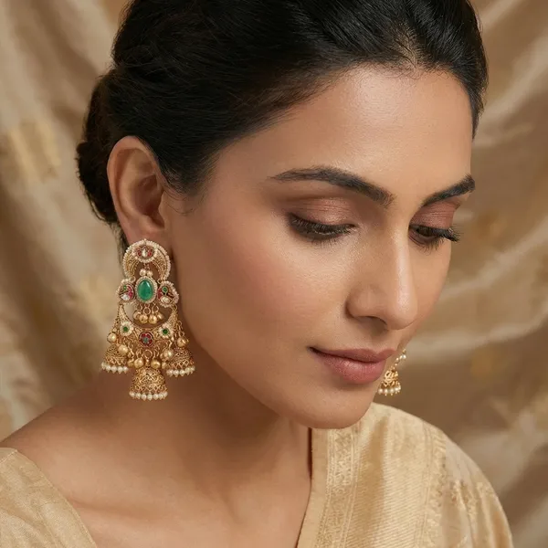 Noorani_Premium_Green_Jhumki