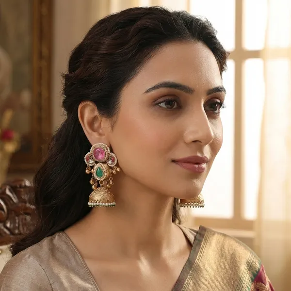 Swarni_Premium_Pink_Jhumki