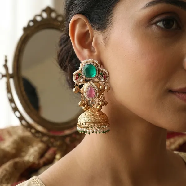 Swarni_Premium_Green_Jhumki