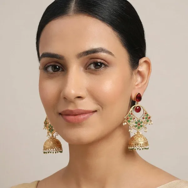 Takshvi_Red_Jhumki_Earrings
