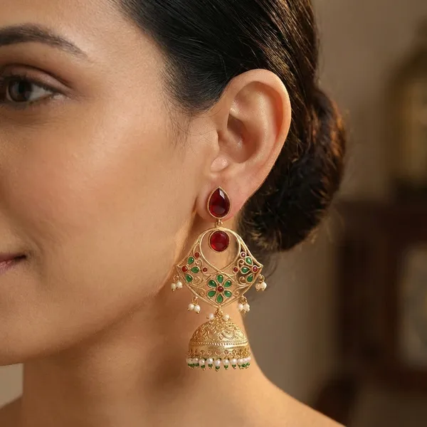Takshvi_Red_Jhumki_Earrings