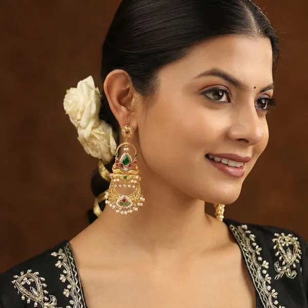 Lavanya_Green_Danglers_Earrings
