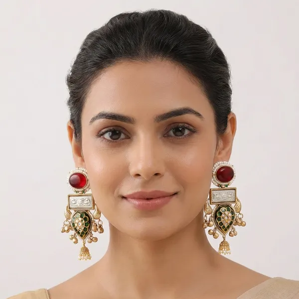 Maitra_Premium_Red_Dangler