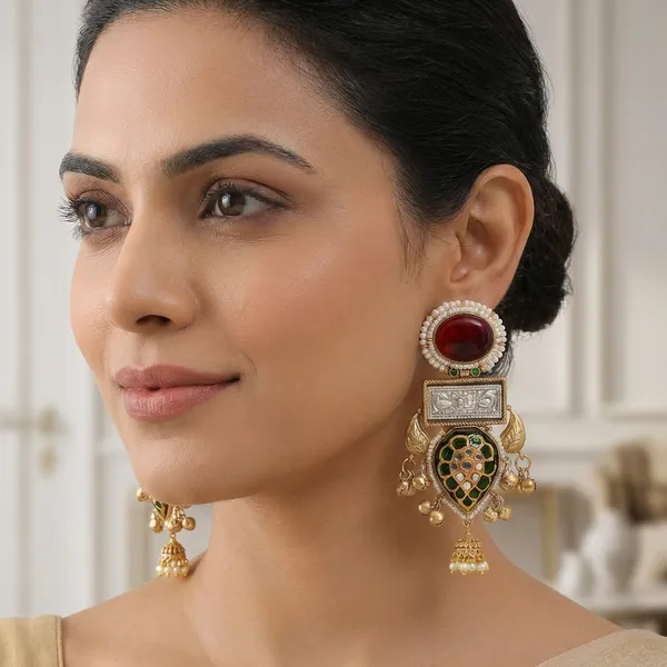 Maitra_Premium_Red_Dangler