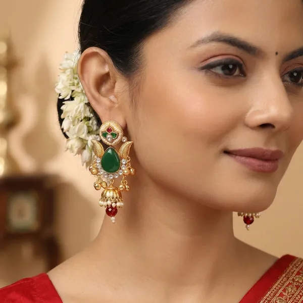 Sreejitha_Premium_Green_Jhumki
