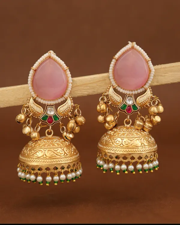 Sharvani_Pink_Jhumki