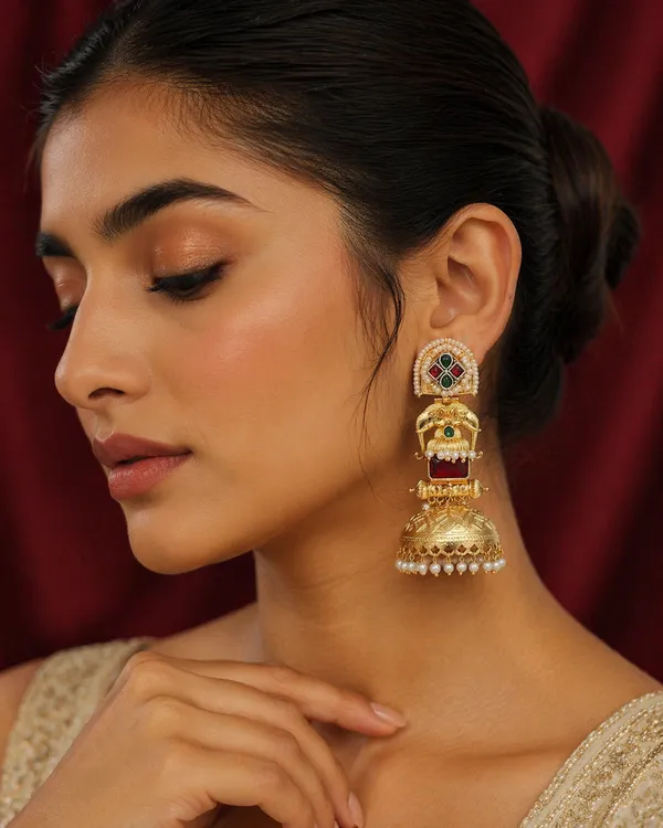 Parikha_Pink_Jhumki_Earrings